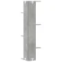 Estantería pared esquina madera gris hormigón 36,5x36,5x140 cm de , Estantes y estanterías - Ref: Foro24-852630, Precio: 50,3...