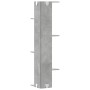 Estantería pared esquina madera gris hormigón 36,5x36,5x140 cm de , Estantes y estanterías - Ref: Foro24-852630, Precio: 47,3...