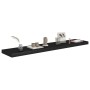Estante flotante de pared MDF negro 120x23,5x3,8 cm en Estanterías | Comprar online en Foru.es