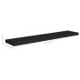 Estantes flotantes de pared 2 uds MDF negro 120x23,5x3,8 cm en Estanterías | Comprar online en Foru.es