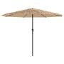 Sombrilla de jardín con LEDs poste acero marrón 324x324x247 cm de , Sombrillas - Ref: Foro24-4005122, Precio: 130,87 €, Descu...