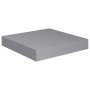 Estantes flotantes de pared 2 uds MDF gris 23x23,5x3,8 cm en Estanterías | Comprar online en Foru.es