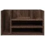 Organizador escritorio madera ingeniería marrón 44,5x24x25 cm by , Classification and organization - Ref: Foro24-848044, Pric...