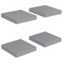 Estantes flotantes de pared 4 uds MDF gris 23x23,5x3,8 cm en Estanterías | Comprar online en Foru.es