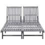 Tumbona para 2 personas madera maciza de acacia de vidaXL, Tumbonas - Ref: Foro24-311874, Precio: 326,85 €, Descuento: %