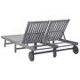 Tumbona para 2 personas madera maciza de acacia de vidaXL, Tumbonas - Ref: Foro24-311874, Precio: 326,85 €, Descuento: %