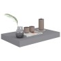 Estante flotante de pared MDF gris 40x23x3,8 cm en Estanterías | Comprar online en Foru.es