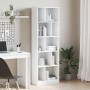 Estantería de madera de ingeniería blanca 57x28,5x174 cm de , Librerías y estanterías - Ref: Foro24-847989, Precio: 106,77 €,...
