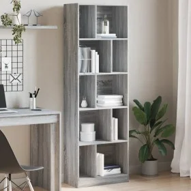 Estantería madera de ingeniería gris Sonoma 57x28,5x174 cm de , Librerías y estanterías - Ref: Foro24-847994, Precio: 79,23 €...