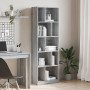 Estantería madera de ingeniería gris Sonoma 57x28,5x174 cm de , Librerías y estanterías - Ref: Foro24-847994, Precio: 80,44 €...