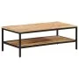 Mesa de centro de madera maciza de mango rugosa 100x50x35 cm de , Mesas de centro - Ref: Foro24-374069, Precio: 114,55 €, Des...