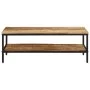 Mesa de centro de madera maciza de mango rugosa 100x50x35 cm de , Mesas de centro - Ref: Foro24-374069, Precio: 114,55 €, Des...