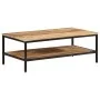Mesa de centro de madera maciza de mango rugosa 100x50x35 cm de , Mesas de centro - Ref: Foro24-374069, Precio: 114,55 €, Des...