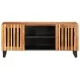 Mueble de TV madera maciza de acacia 105x34x46 cm de , Almacenamiento para CD y DVD - Ref: Foro24-377437, Precio: 114,72 €, D...