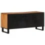 Mueble de TV madera maciza de acacia 105x34x46 cm de , Almacenamiento para CD y DVD - Ref: Foro24-377437, Precio: 114,72 €, D...