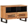 Mueble de TV madera maciza de acacia 70x34x46 cm de , Almacenamiento para CD y DVD - Ref: Foro24-377442, Precio: 69,56 €, Des...