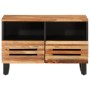 Mueble de TV madera maciza de acacia 70x34x46 cm de , Almacenamiento para CD y DVD - Ref: Foro24-377442, Precio: 69,56 €, Des...