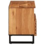 Mueble de TV madera maciza de acacia 70x34x46 cm de , Almacenamiento para CD y DVD - Ref: Foro24-377442, Precio: 69,56 €, Des...