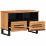 Mueble de TV madera maciza de acacia 70x34x46 cm de , Almacenamiento para CD y DVD - Ref: Foro24-377442, Precio: 69,56 €, Des...