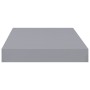 Estantes flotantes de pared 4 uds gris MDF 40x23x3,8 cm en Estanterías | Comprar online en Foru.es