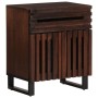 Mesita de noche madera maciza mango marrón 50x34x60 cm de , Mesitas de noche - Ref: Foro24-377494, Precio: 81,92 €, Descuento: %