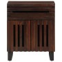 Mesita de noche madera maciza mango marrón 50x34x60 cm de , Mesitas de noche - Ref: Foro24-377494, Precio: 81,92 €, Descuento: %