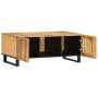 Mesa de centro de madera maciza de mango rugosa 100x55x40 cm de , Mesas de centro - Ref: Foro24-377496, Precio: 119,66 €, Des...