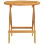 Mesa bistró de terraza madera maciza de acacia Ø46x47 cm de vidaXL, Mesas de jardín - Ref: Foro24-312116, Precio: 46,86 €, De...
