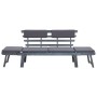 Banco de jardín con cojines 2 en 1 190 cm gris madera de acacia de vidaXL, Bancos de jardín - Ref: Foro24-312119, Precio: 298...