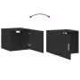 Armario de pared madera de ingeniería negro 45x42,5x40 cm de , Aparadores - Ref: Foro24-846104, Precio: 42,48 €, Descuento: %