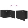 Armario de pared madera de ingeniería negro 45x42,5x40 cm de , Aparadores - Ref: Foro24-846104, Precio: 43,11 €, Descuento: %