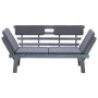 Banco de jardín con cojines 2 en 1 190 cm gris madera de acacia de vidaXL, Bancos de jardín - Ref: Foro24-312119, Precio: 298...