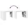 Escritorio de oficina madera ingeniería blanco 123,5x73,5x75 cm de , Escritorios - Ref: Foro24-847982, Precio: 98,94 €, Descu...
