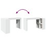 Escritorio de oficina madera ingeniería blanco 123,5x73,5x75 cm de , Escritorios - Ref: Foro24-847982, Precio: 100,62 €, Desc...