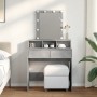 Tocador con luces LED gris hormigón 80x41x144,5 cm de , Tocadores para dormitorios - Ref: Foro24-848181, Precio: 111,97 €, De...