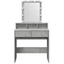 Tocador con luces LED gris hormigón 80x41x144,5 cm de , Tocadores para dormitorios - Ref: Foro24-848181, Precio: 116,28 €, De...