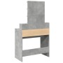 Tocador con luces LED gris hormigón 80x41x144,5 cm de , Tocadores para dormitorios - Ref: Foro24-848181, Precio: 111,97 €, De...