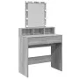 Tocador con luces LED color gris Sonoma 80x41x144,5 cm de , Tocadores para dormitorios - Ref: Foro24-848183, Precio: 112,18 €...