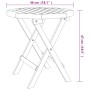 Mesa bistró de terraza madera maciza de acacia Ø46x47 cm de vidaXL, Mesas de jardín - Ref: Foro24-312116, Precio: 46,80 €, De...