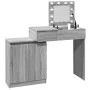 Tocador con luces LED gris sonoma 115x37x110,5 cm de , Tocadores para dormitorios - Ref: Foro24-848232, Precio: 120,56 €, Des...