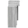 Tocador con luces LED gris sonoma 115x37x110,5 cm de , Tocadores para dormitorios - Ref: Foro24-848232, Precio: 120,56 €, Des...