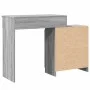 Tocador con luces LED gris sonoma 115x37x110,5 cm de , Tocadores para dormitorios - Ref: Foro24-848232, Precio: 120,56 €, Des...