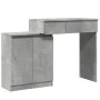 Tocador con luces LED gris hormigón 115x37x110,5 cm de , Tocadores para dormitorios - Ref: Foro24-848230, Precio: 121,25 €, D...