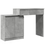 Tocador con luces LED gris hormigón 115x37x110,5 cm de , Tocadores para dormitorios - Ref: Foro24-848230, Precio: 123,41 €, D...