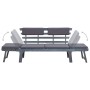 Banco de jardín con cojines 2 en 1 190 cm gris madera de acacia de vidaXL, Bancos de jardín - Ref: Foro24-312119, Precio: 298...