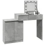 Tocador con luces LED gris hormigón 115x37x110,5 cm de , Tocadores para dormitorios - Ref: Foro24-848230, Precio: 121,25 €, D...