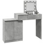 Tocador con luces LED gris hormigón 115x37x110,5 cm de , Tocadores para dormitorios - Ref: Foro24-848230, Precio: 123,41 €, D...