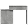 Tocador con luces LED gris hormigón 115x37x110,5 cm de , Tocadores para dormitorios - Ref: Foro24-848230, Precio: 123,41 €, D...