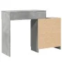 Tocador con luces LED gris hormigón 115x37x110,5 cm de , Tocadores para dormitorios - Ref: Foro24-848230, Precio: 121,25 €, D...