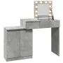 Tocador con luces LED gris hormigón 115x37x110,5 cm de , Tocadores para dormitorios - Ref: Foro24-848230, Precio: 121,25 €, D...